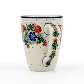 Kubek ceramiczny D05 0,3l <br> 1535X Czerwony Wianuszek